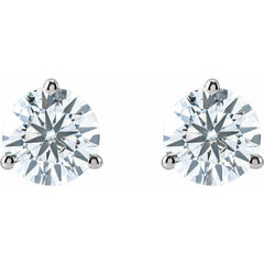 14K White Gold 2 1/2 CTW Lab-Grown Diamond Stud Earrings