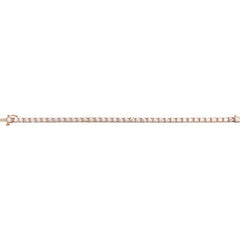14K Rose Gold 6 CTW Lab-Grown Diamond Line 7 1/4" Bracelet