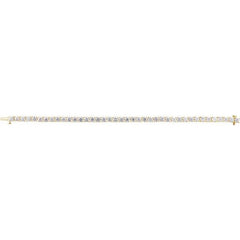 14K Yellow Gold 10 CTW Lab-Grown Diamond Line 7" Bracelet