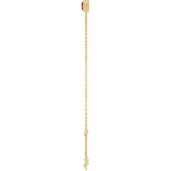 14K Yellow Gold Lab-Grown Ruby 6 1/2-7 1/2" Bracelet