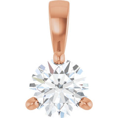 14K Rose Gold 1/4 CTW Natural Diamond Pendant