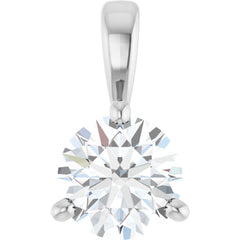 Platinum 1/2 CTW Natural Diamond Pendant