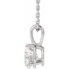 Platinum 3/4 CTW Natural Diamond 18" Necklace