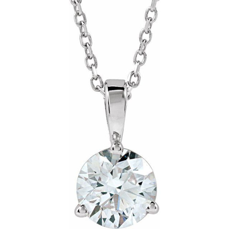Platinum 1 CTW Lab-Grown Diamond 18" Necklace