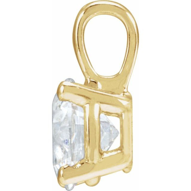 14K Yellow Gold 1 1/4 CTW Natural Diamond Pendant