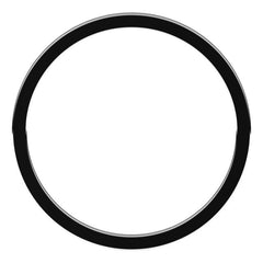 14K White Gold 1 mm Flat Band Size 6