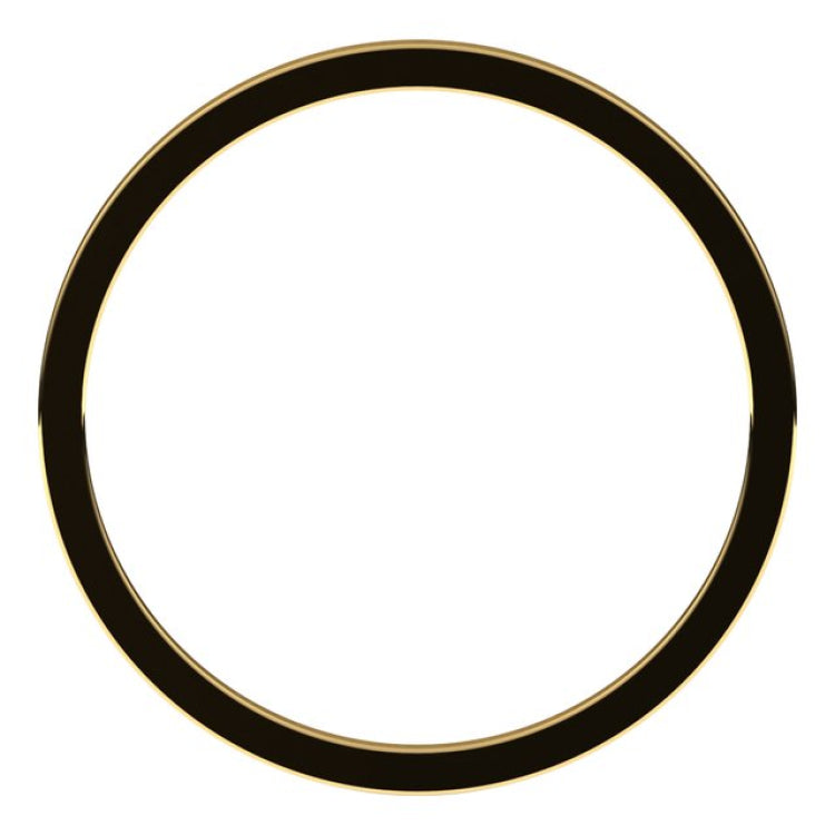 14K Yellow Gold 1 mm Flat Band Size 6.5