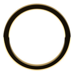 14K Yellow Gold 1 mm Comfort-Fit Flat Band Size 6