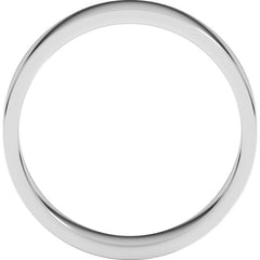 10K White Gold 5 mm Flat Band Size 12.5