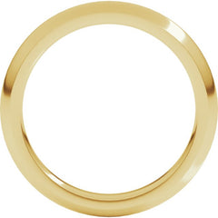 14K Yellow Gold 3 mm Comfort-Fit Half Round Band Size 7