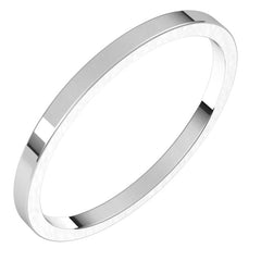 Platinum 1.5 mm Flat Band Size 4.5