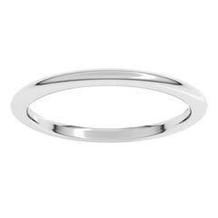 Platinum 1.5 mm Comfort-Fit Half Round Band Size 4.5