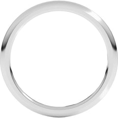 Platinum 1.5 mm Comfort-Fit Half Round Band Size 5