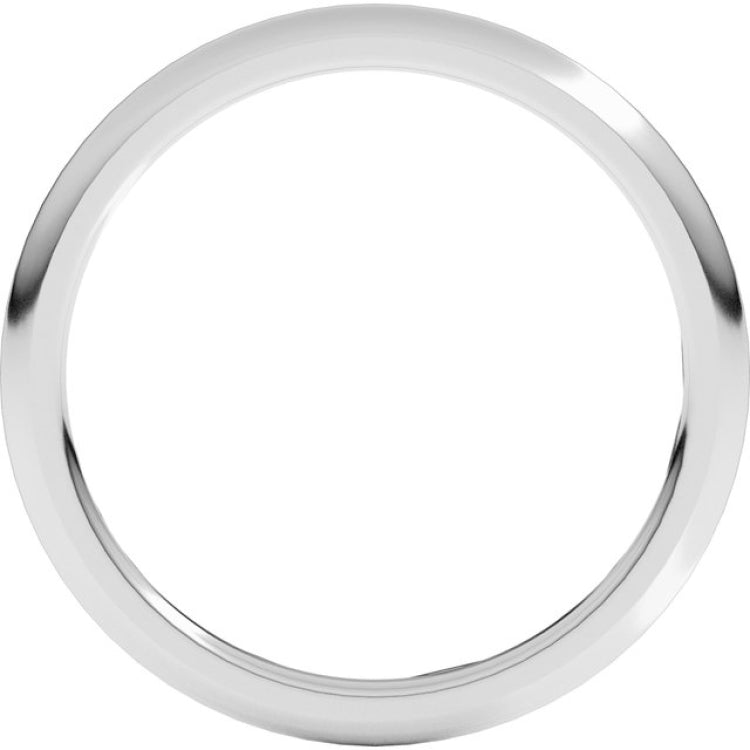 Platinum 1.5 mm Comfort-Fit Half Round Band Size 6.5
