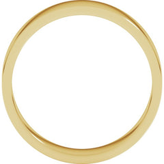14K Yellow Gold 5 mm Flat Band Size 9