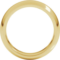 10K Yellow Gold 6 mm Comfort-Fit Half Round Band Size 9