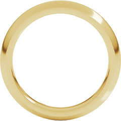 18K Yellow Gold 4 mm Comfort-Fit Half Round Band Size 8