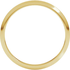 10K Yellow Gold 2 mm Half Round Band Size 4