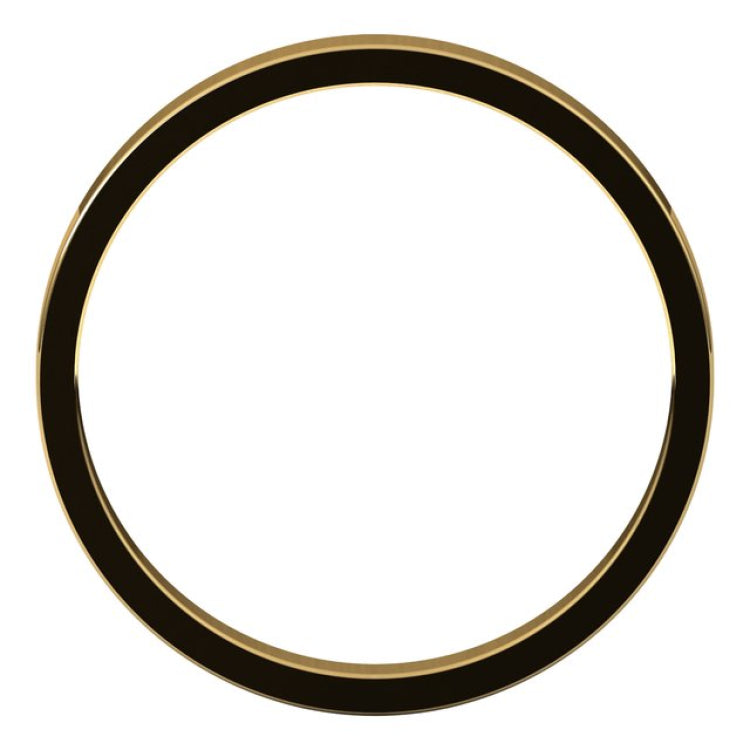 18K Yellow Gold 2.5 mm Flat Band Size 5