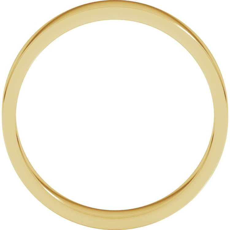 10K Yellow Gold 4 mm Flat Band Size 4.5