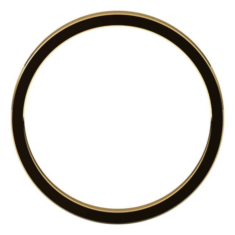 18K Yellow Gold 2 mm Flat Band Size 6.5
