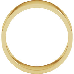 14K Yellow Gold 7 mm Flat Band Size 8.5