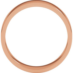 14K Rose Gold 5 mm Flat Band Size 6.5