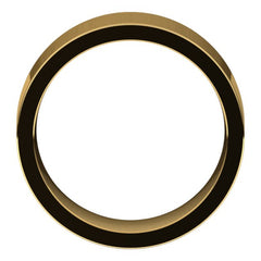 14K Yellow Gold 8 mm Comfort-Fit Flat Band Size 13.5
