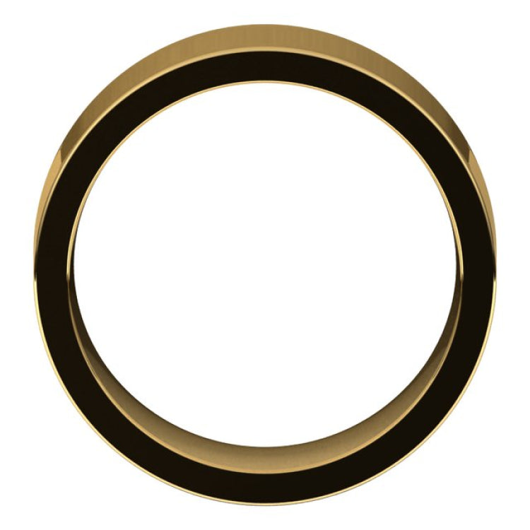14K Yellow Gold 8 mm Comfort-Fit Flat Band Size 14.5