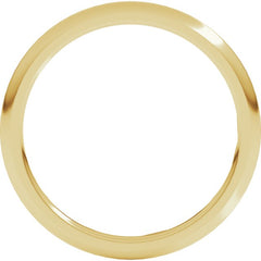 18K Yellow Gold 1.5 mm Comfort-Fit Half Round Band Size 6