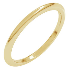 10K Yellow Gold 1.5 mm Comfort-Fit Half Round Band Size 9.5