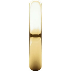 14K Yellow Gold 3.5 mm Half Round Band Size 6