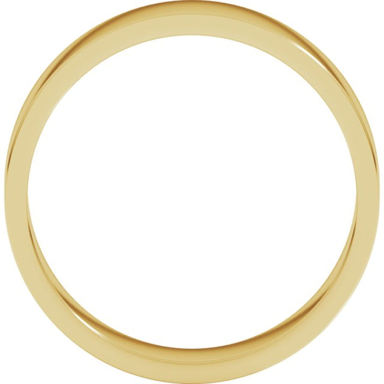14K Yellow Gold 5 mm Flat Band Size 10