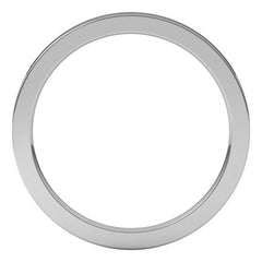 14K White Gold 1.5 mm Comfort-Fit Flat Band Size 11