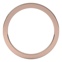 14K Rose Gold 1.5 mm Comfort-Fit Flat Band Size 4
