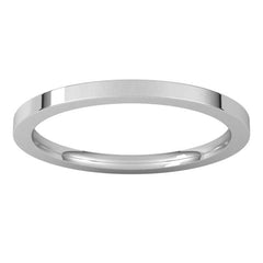 Sterling Silver 1.5 mm Comfort-Fit Flat Band Size 5