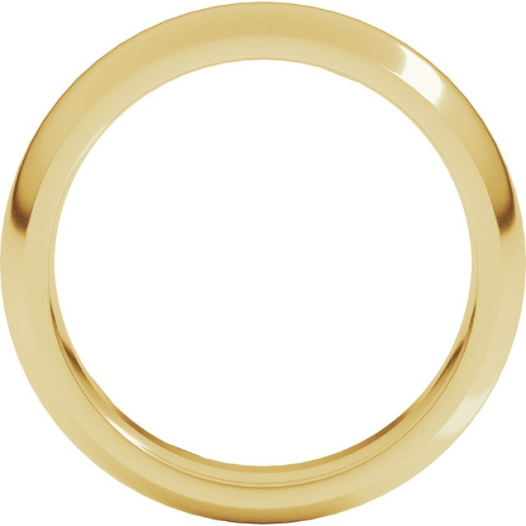 14K Yellow Gold 5 mm Comfort-Fit Half Round Band Size 6