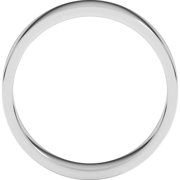 14K White Gold 5 mm Flat Band Size 7