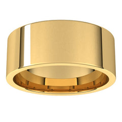 14K Yellow Gold 8 mm Lightweight Comfort-Fit Flat Band Size 5