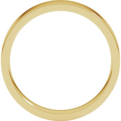 10K Yellow Gold 4 mm Lightweight Comfort-Fit Flat Band Size 8