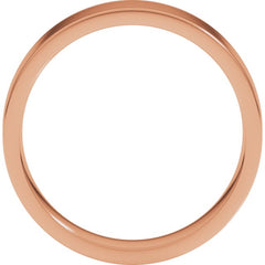 14K Rose Gold 5 mm Lightweight Comfort-Fit Flat Band Size 9