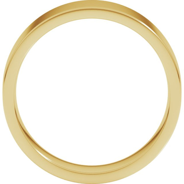 14K Yellow Gold 6 mm Lightweight Comfort-Fit Flat Band Size [cv