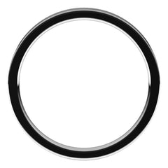 10K White Gold 2 mm Flat Comfort Fit Light Band Size 10