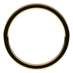 14K Yellow Gold 2 mm Flat Comfort Fit Light Band Size 4