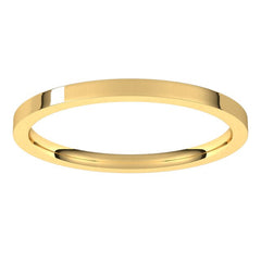 14K Yellow Gold 1.5 mm Lightweight Comfort-Fit Flat Band Size 9