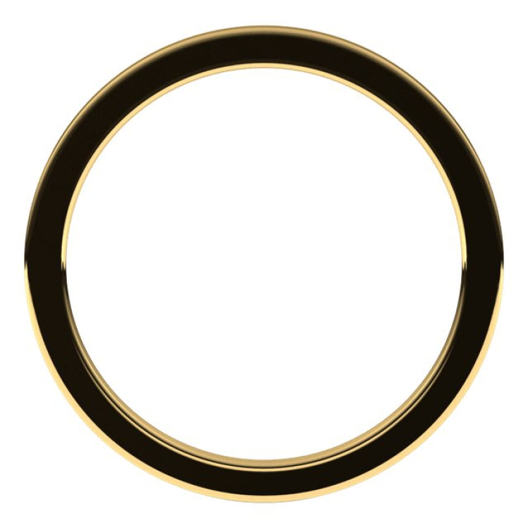 10K Yellow Gold 1 mm Comfort-Fit Flat Band Size 4