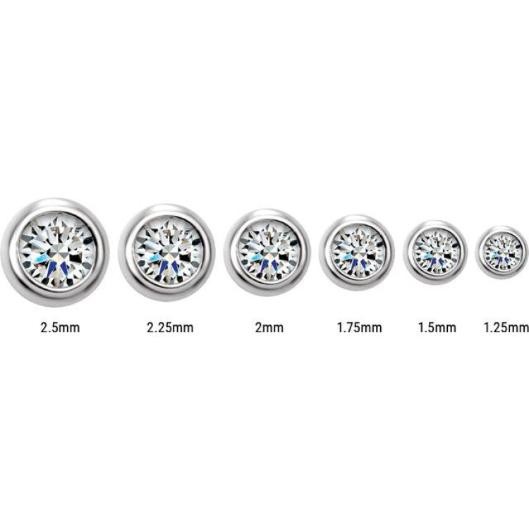 14K Rose Gold 1/10 CTW Natural Diamond Micro Bezel-Set Earrings