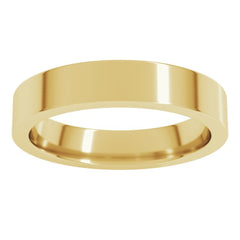 14K Yellow Gold 4 mm Comfort-Fit Flat Band Size 7