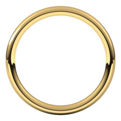 14K Yellow Gold 2 mm Comfort-Fit European-Style Band Size 5