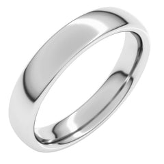 Platinum 4 mm Comfort-Fit European-Style Band Size 8.5